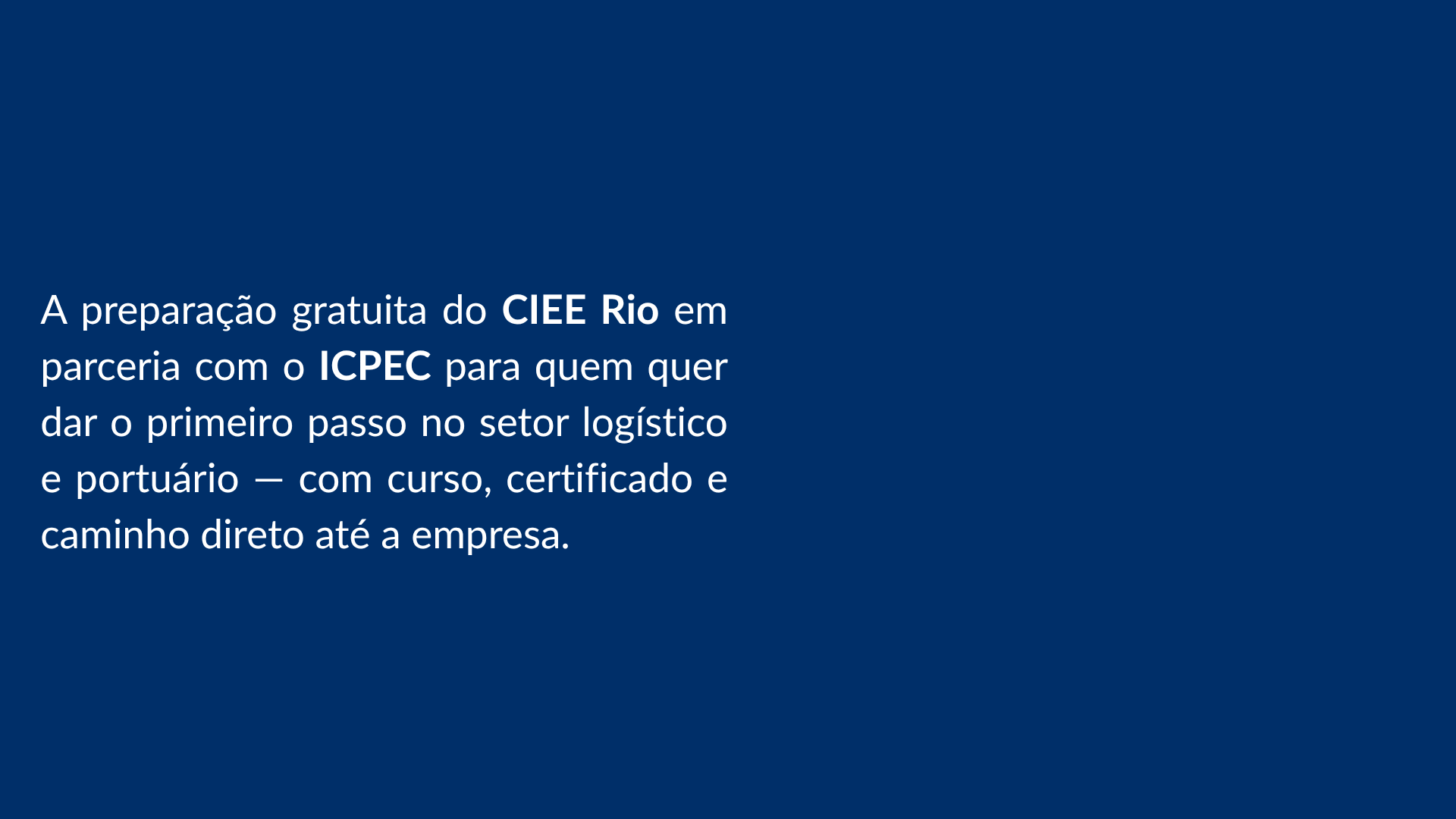 Landing Page - Projeto Primeiro Porto